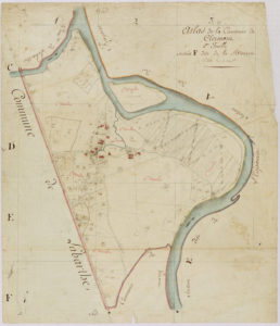 Plan du cadastre de Clermont-le-Fort