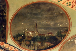 Peinture ancienne représentant Auragne