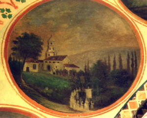 Peinture ancienne représentant Aureville